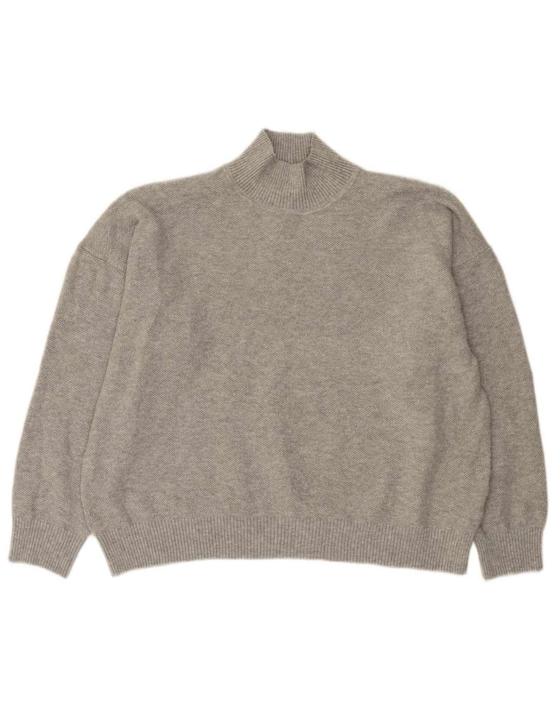 Marks & Spencer Damski sweter z golfem UK 16, duży, szary