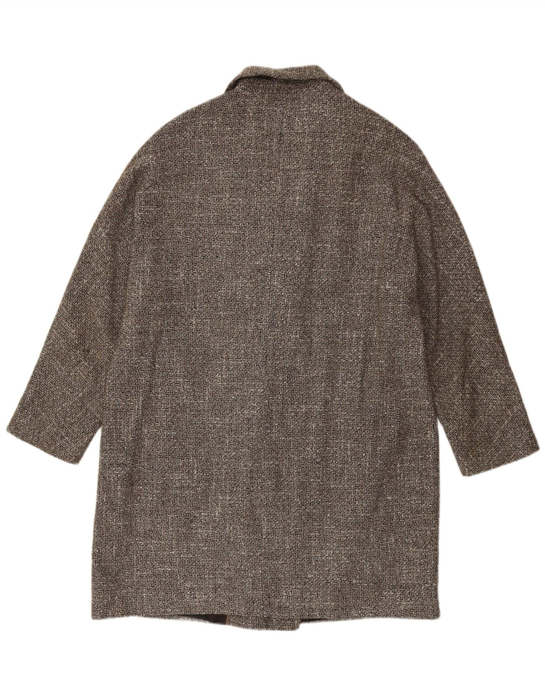 Dwurzędowy płaszcz damski Massimo Dutti UK 16, duży, szary w jodełkę