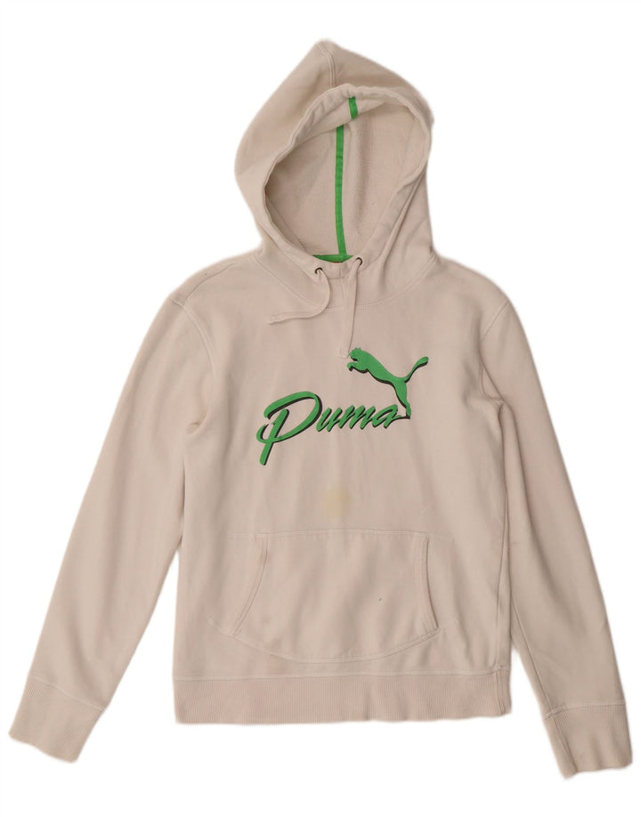 Damska bluza z kapturem Puma Graphic UK 12 Medium White