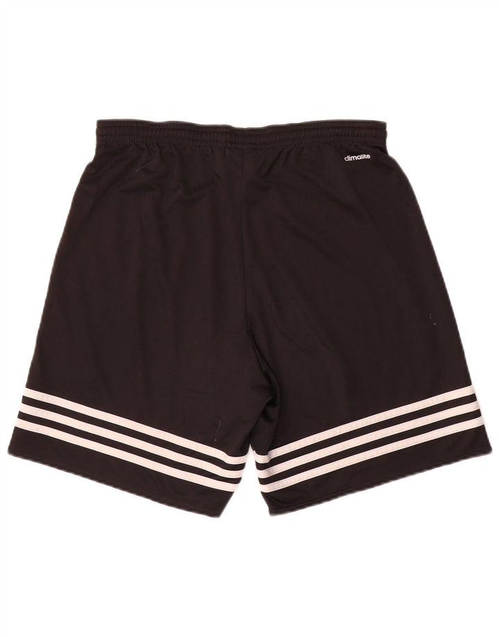 Męskie spodenki sportowe Adidas Climalite, małe, czarne, poliestrowe