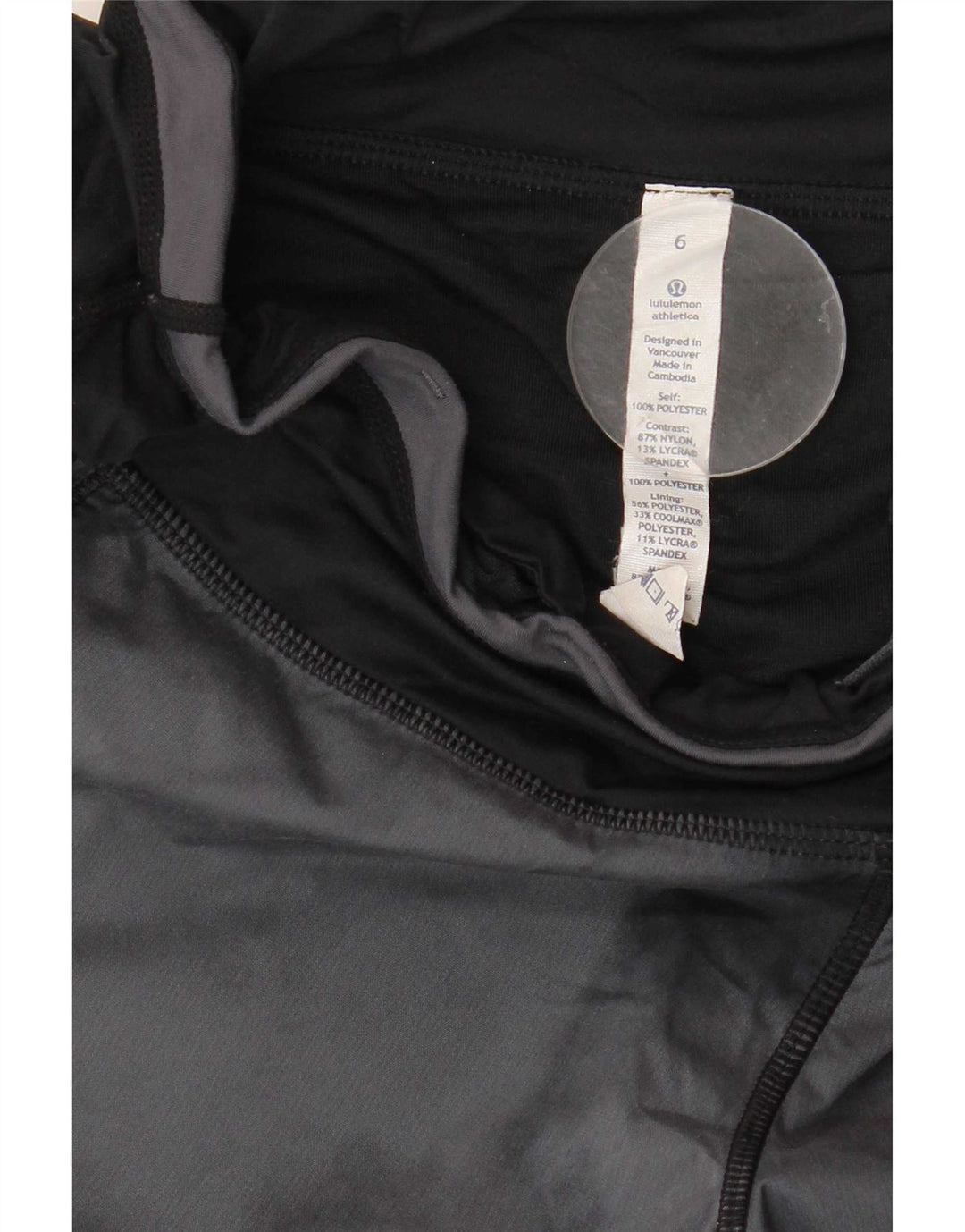 Damskie spodenki sportowe Lululemon US 6, średnioszary, poliestrowy kolor Tie Dye