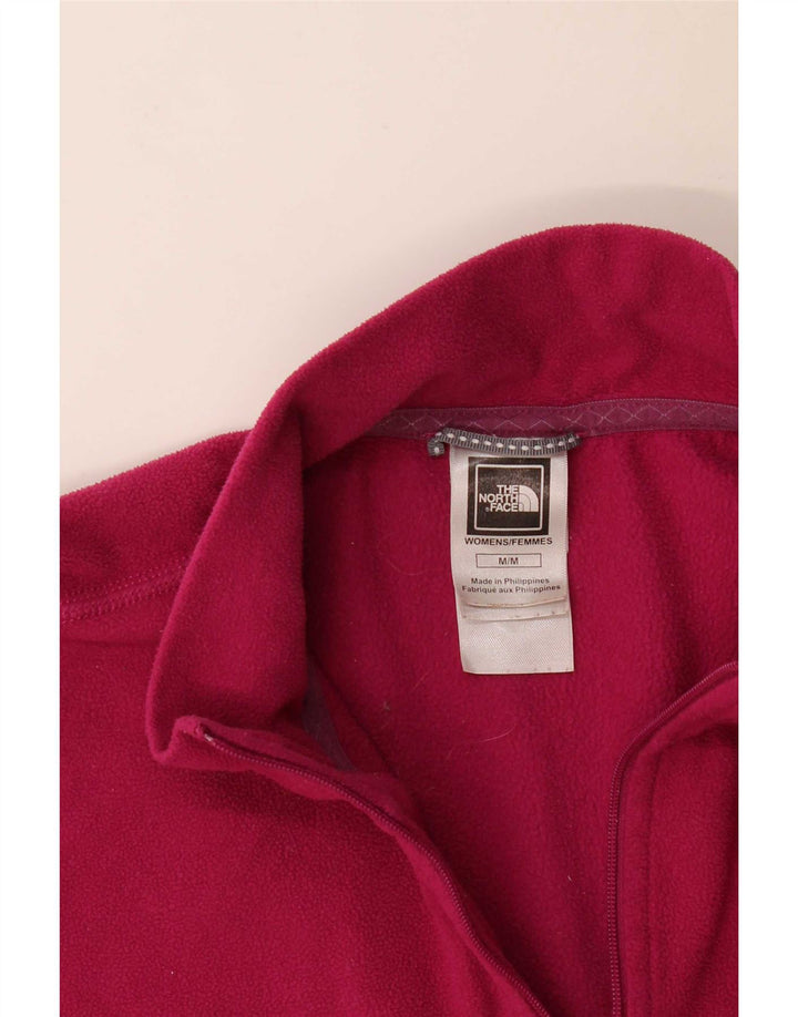 Damski sweter polarowy The North Face z zamkiem błyskawicznym, UK 14, średni różowy poliester