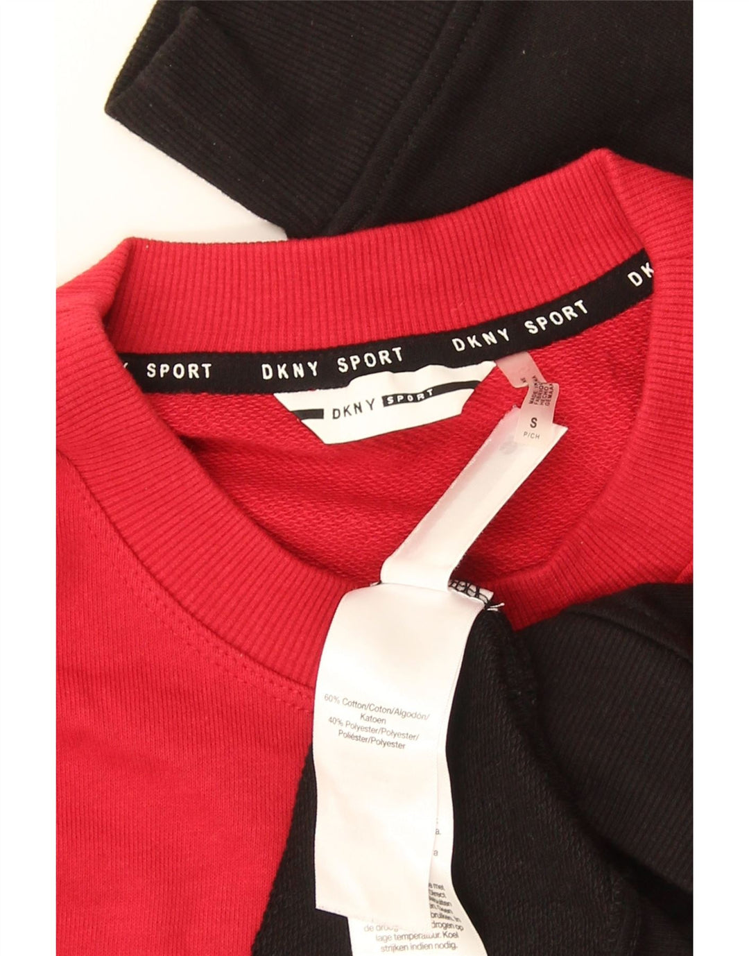 Damska bluza z grafiką Dkny, UK 10, mała, wielobarwna, z blokami kolorów