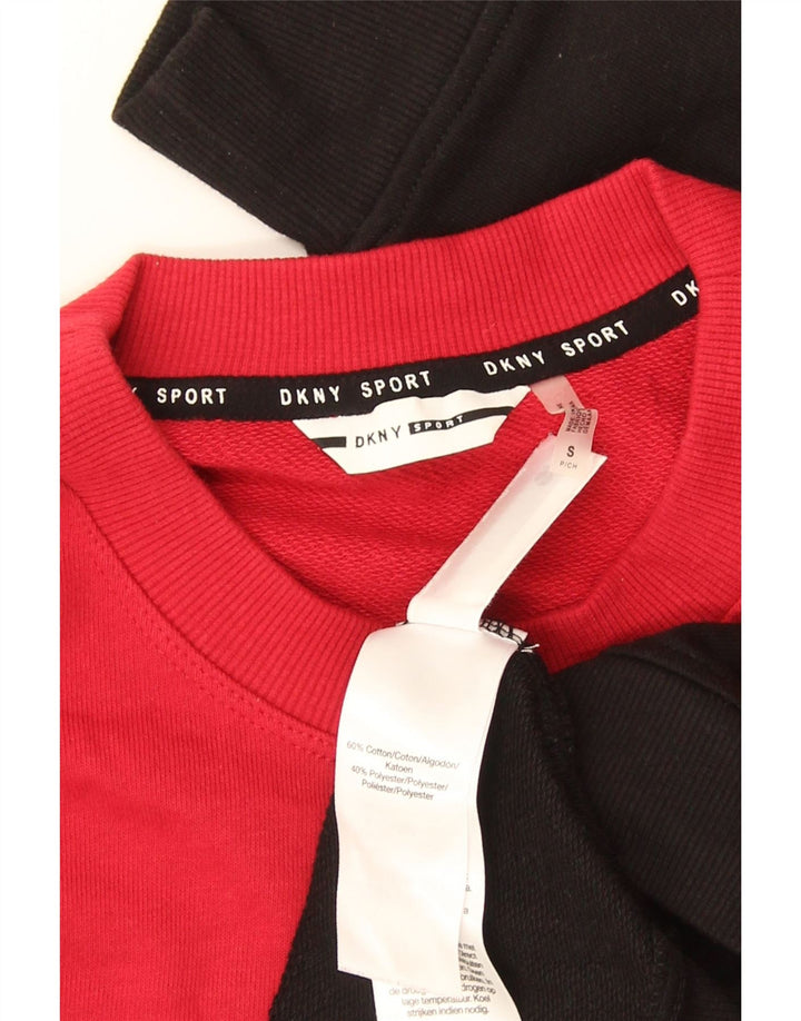 Damska bluza z grafiką Dkny, UK 10, mała, wielobarwna, z blokami kolorów