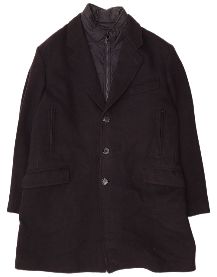 Płaszcz męski Fay UK 44 2XL Granatowa wełna