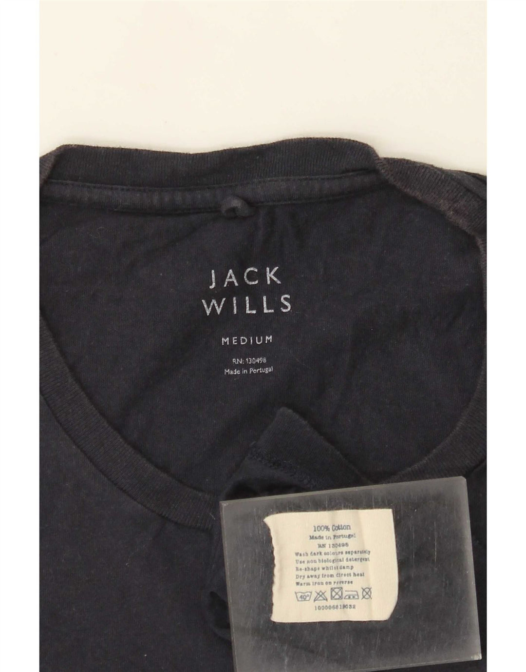 T-shirt męski Jack Wills, średni, granatowy, bawełniany