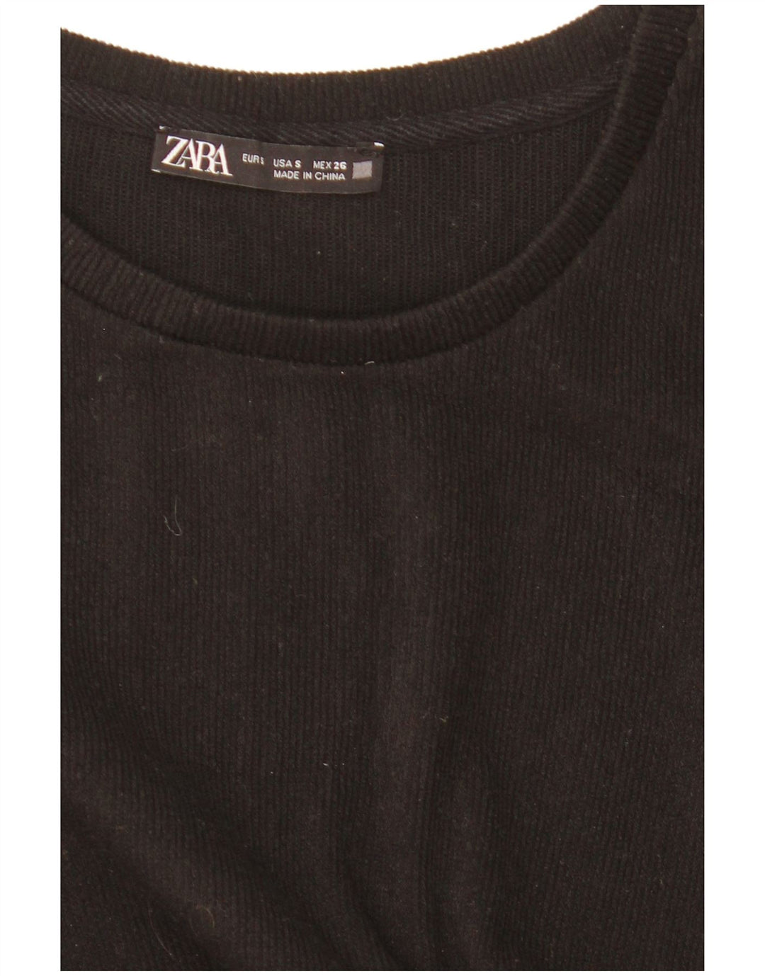 Damska bluzka oversize z krótkim rękawem Zara UK 10 Small Black