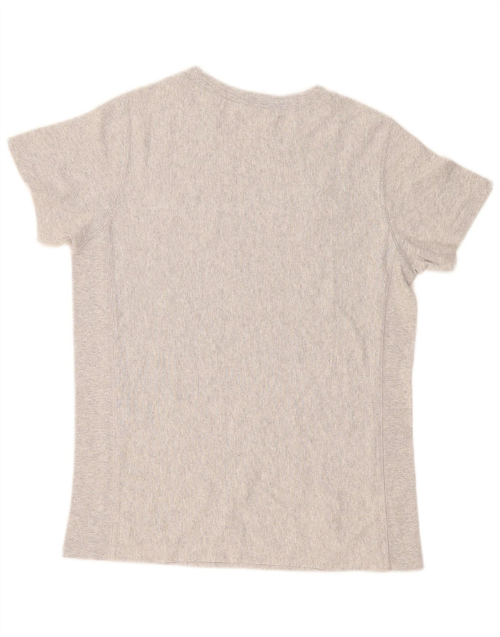 Męski T-shirt Champion z grafiką, mały, szary nakrapiany