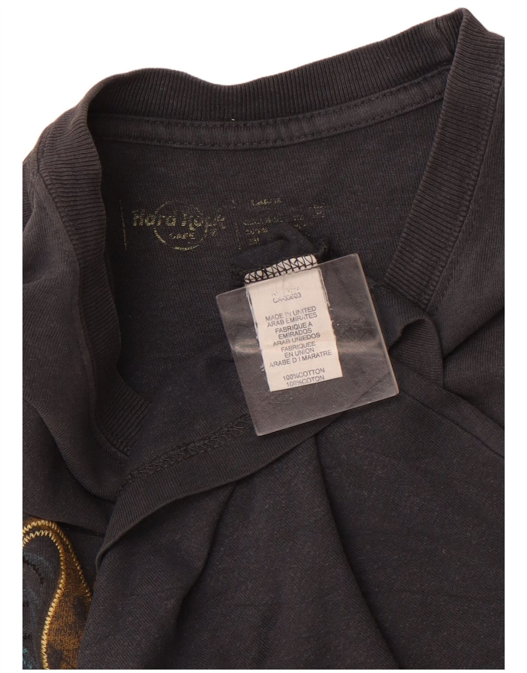 T-shirt męski HARD ROCK Malta z grafiką, średnioszary, bawełniany