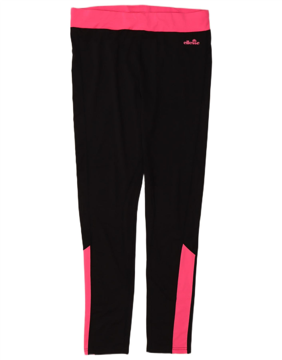 Legginsy damskie Ellesse UK 16, duże, czarne, poliestrowe bloki kolorów