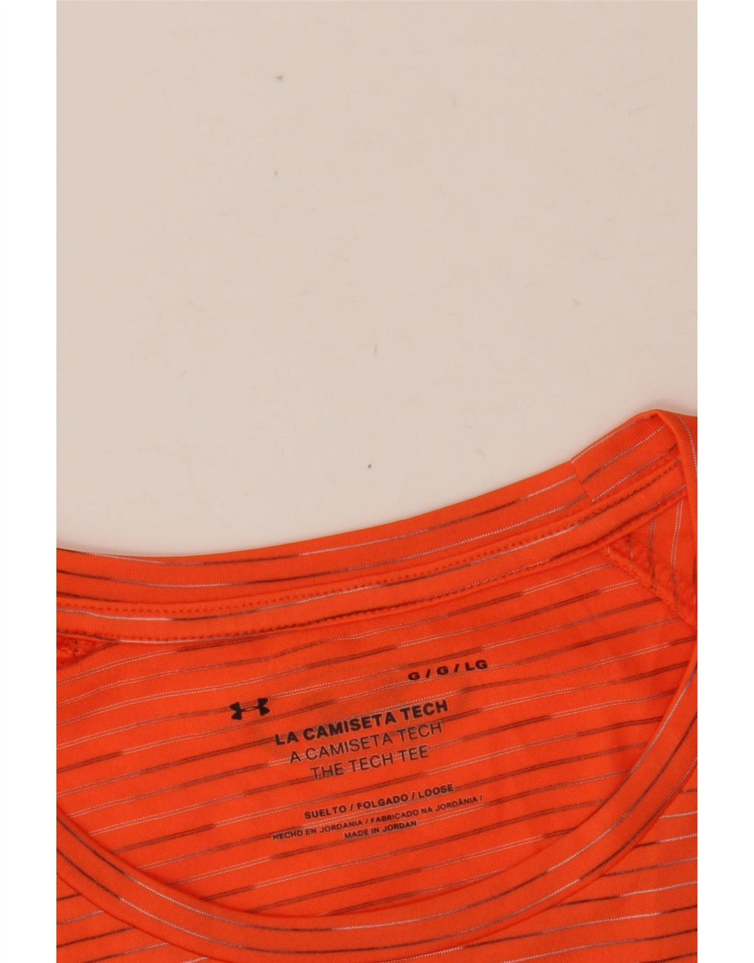 Koszulka męska UNDER ARMOUR, duża, pomarańczowa, w prążki