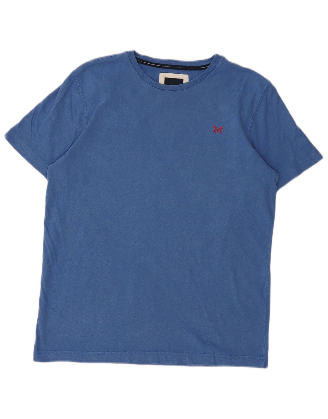 Crew Clothing Męski T-shirt Top Średni Niebieski Bawełniany