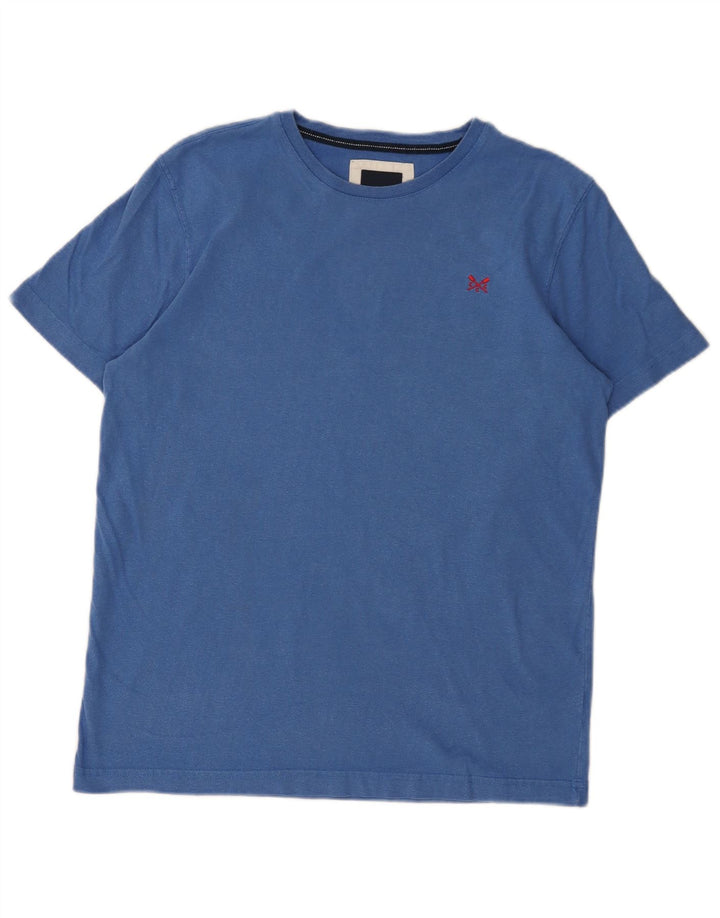 Crew Clothing Męski T-shirt Top Średni Niebieski Bawełniany