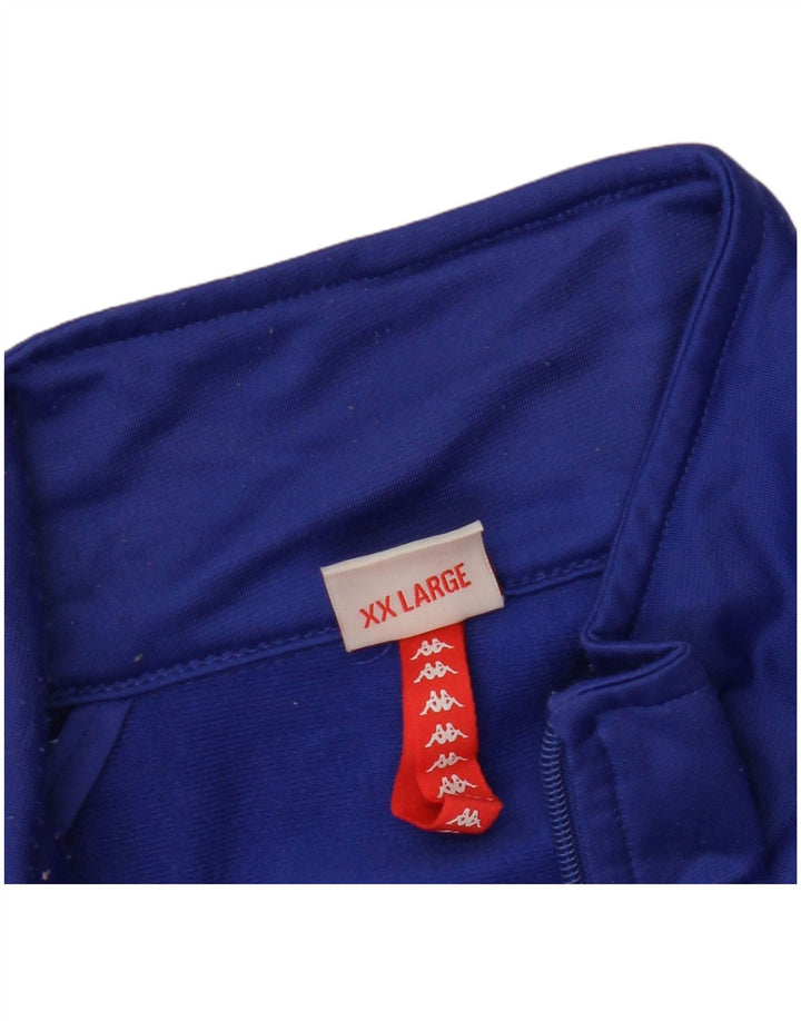 Męska kurtka dresowa Kappa z grafiką 2XL w kolorze niebieskim