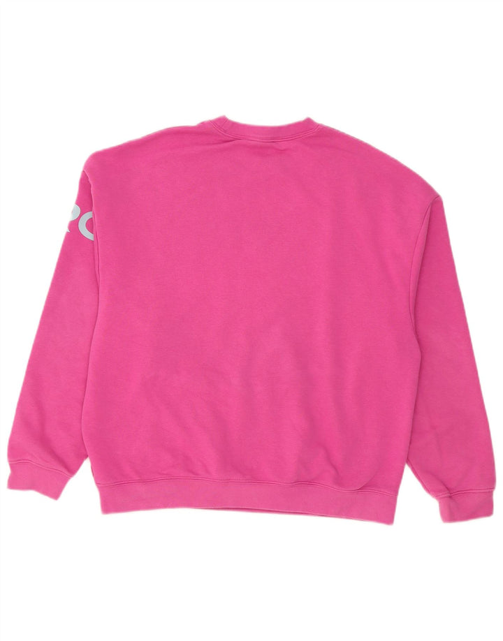 Damska bluza dresowa Nike Graphic Oversize UK 10, mała, różowa, bawełniana