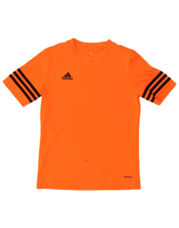 Adidas Chłopięcy T-shirt z grafiką Top 11-12 lat, duży, pomarańczowy sportowy