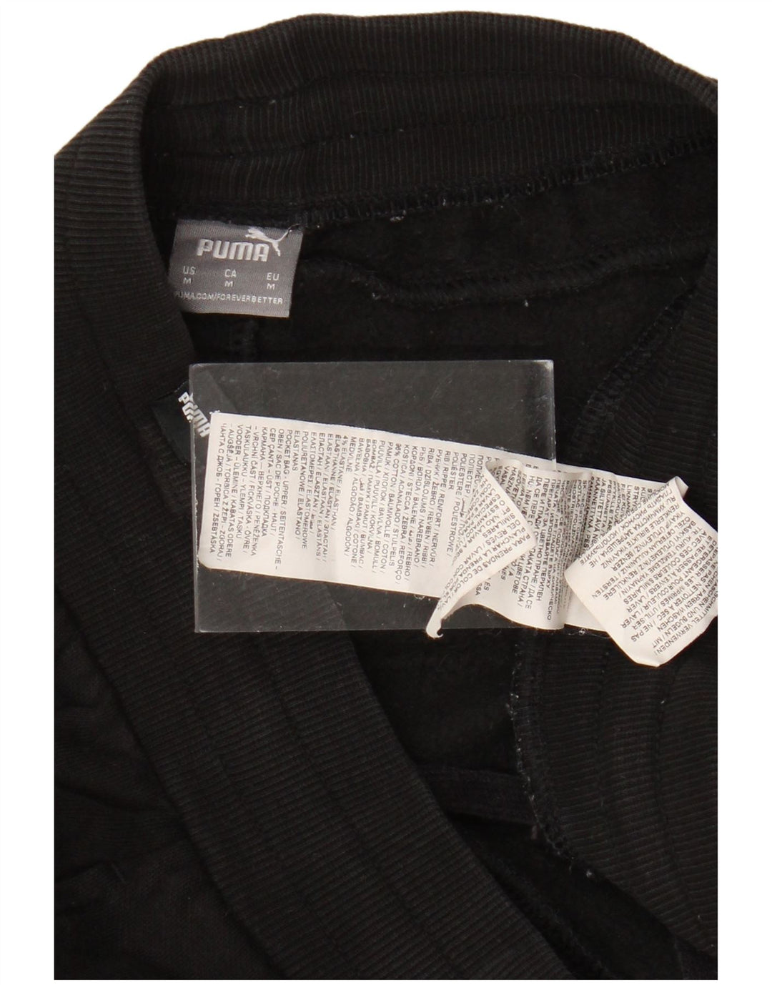 Damskie spodnie dresowe PUMA Joggers UK 14 Średnia czarna bawełna