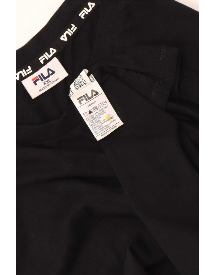 Męska kamizelka Fila 2XL Czarna, bawełniana