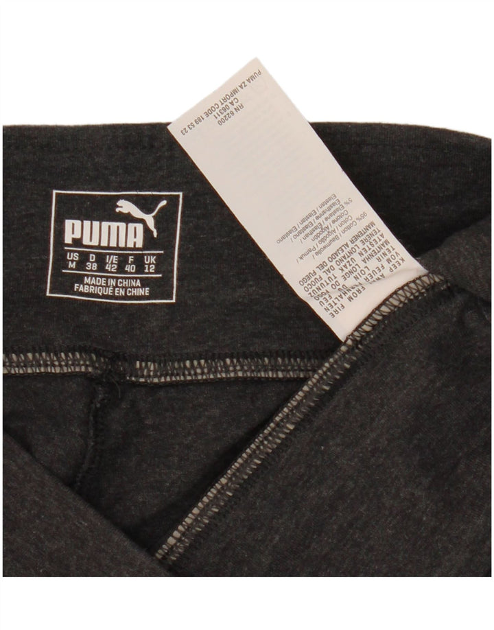 Damskie legginsy Capri Puma UK 12 Średnioszare, bawełniane
