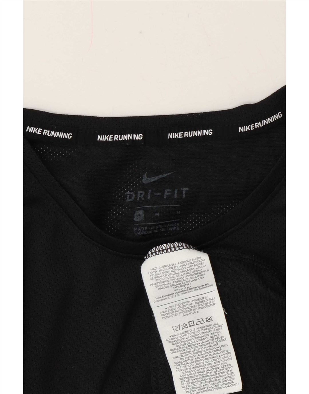 Męska koszulka Nike Dri Fit z prześwitującym topem, średni czarny poliester