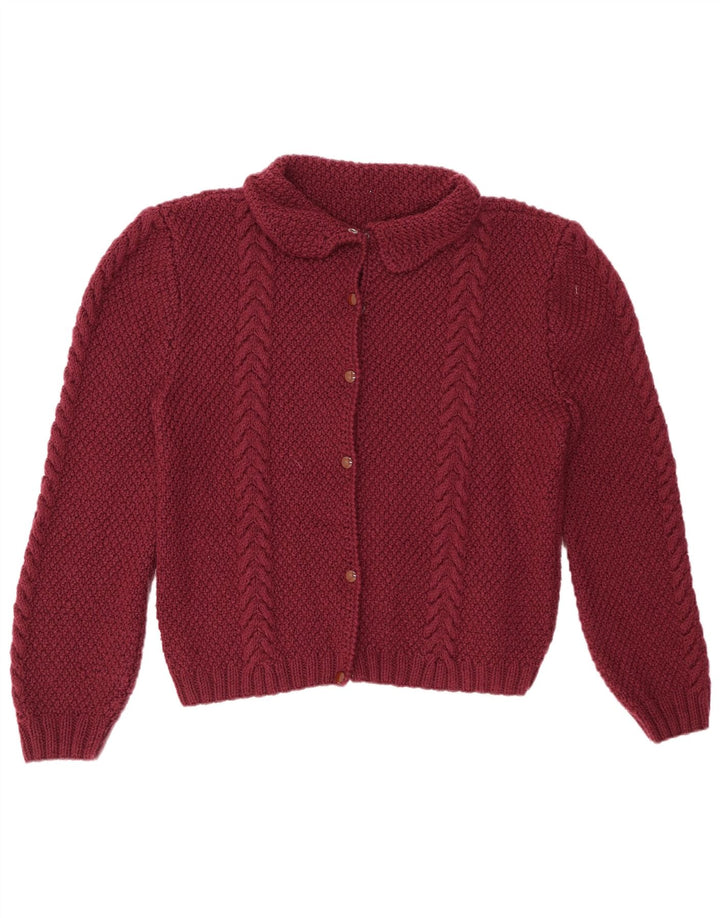 Sweter damski VINTAGE UK 14, duży, bordowy