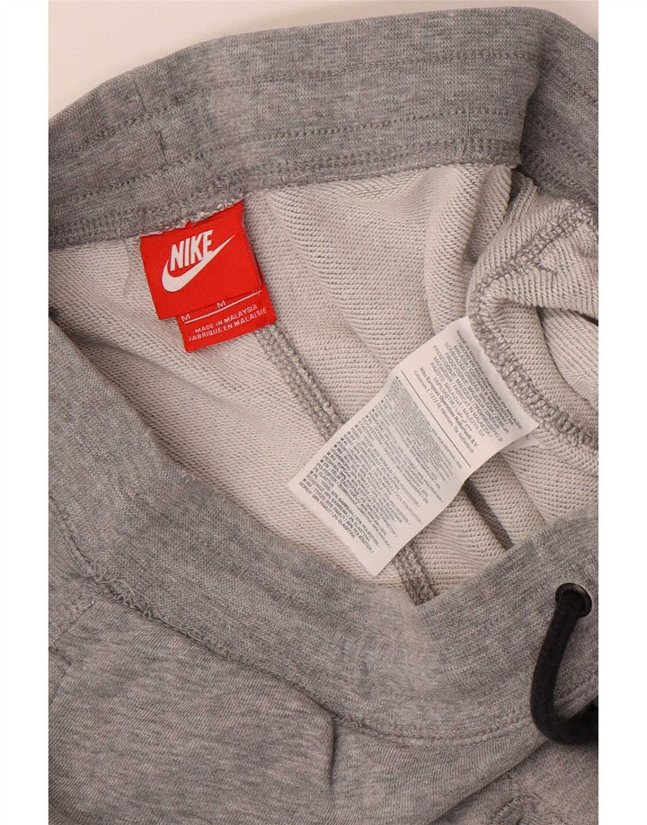 Męskie spodnie dresowe Nike z grafiką, średnioszare, bawełniane