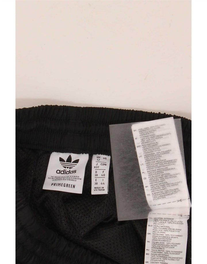 Damskie spodenki sportowe Adidas UK 12 Średni czarny poliamid