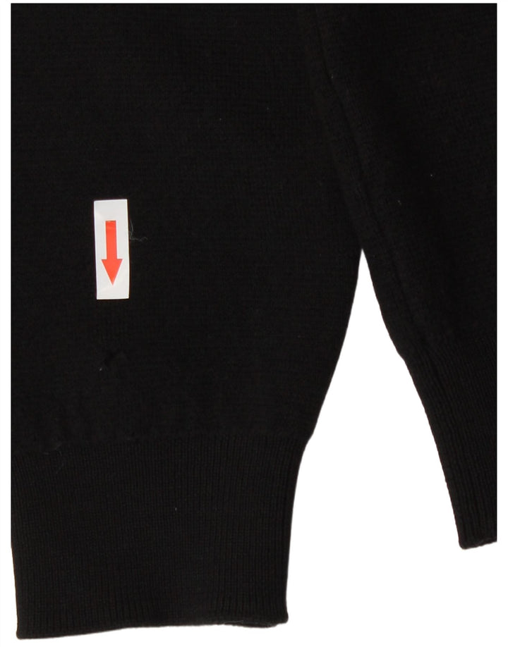 Lacoste Męski sweter rozpinany Rozmiar 6 XL Czarna wełna