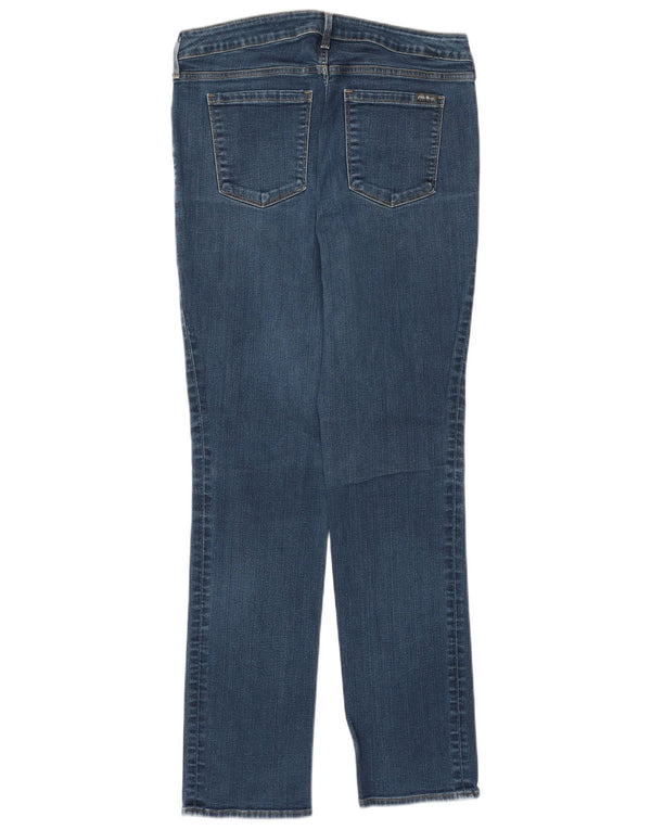 Jeansy Eddie Bauer Damskie Lekko zakrzywione proste US 12 Duże W32 L30 Niebieskie