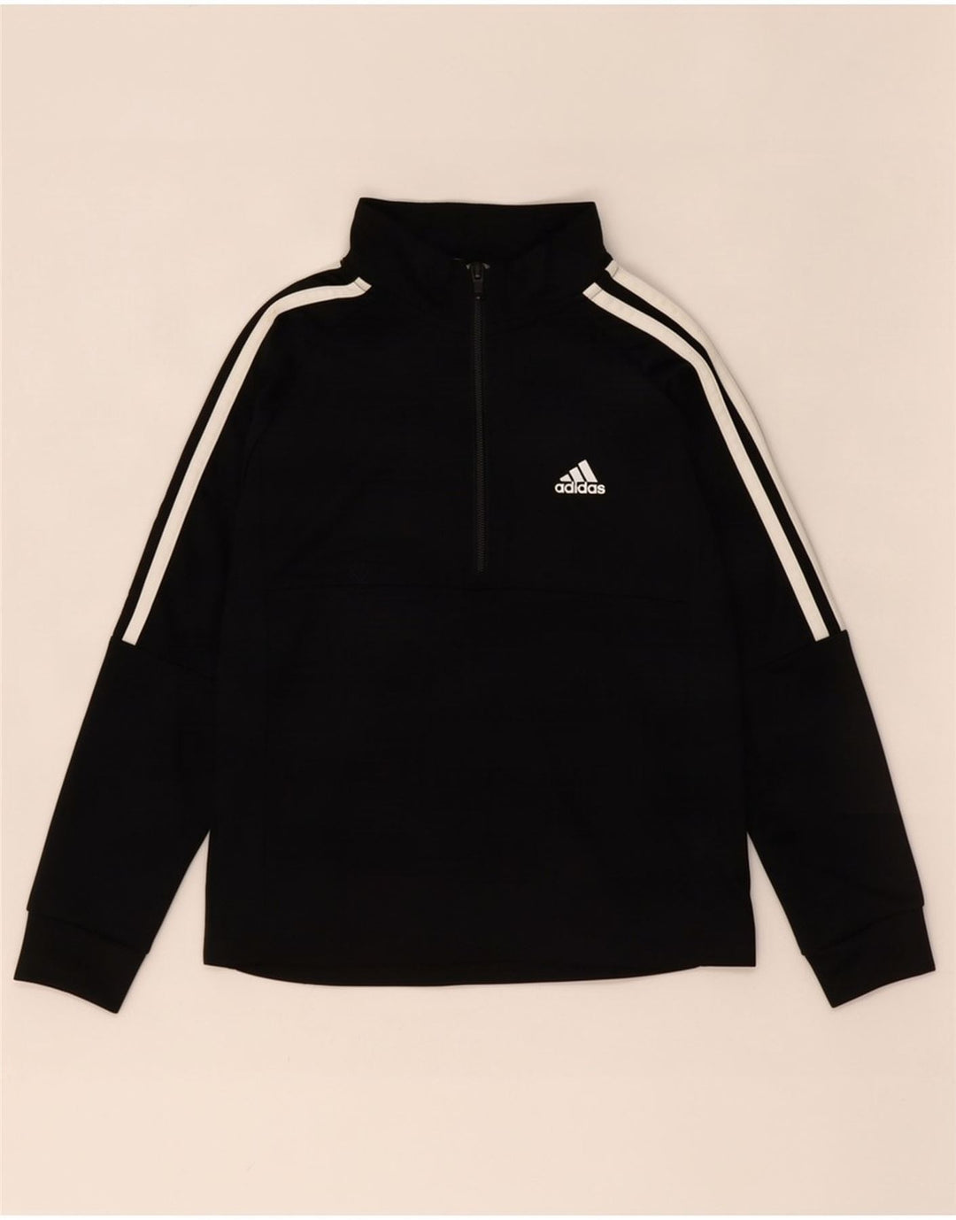 Chłopięcy dres Adidas Aeroready z zamkiem błyskawicznym na szyi, 9-10 lat, czarny
