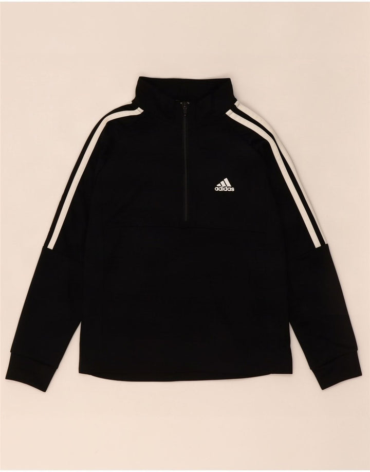 Chłopięcy dres Adidas Aeroready z zamkiem błyskawicznym na szyi, 9-10 lat, czarny