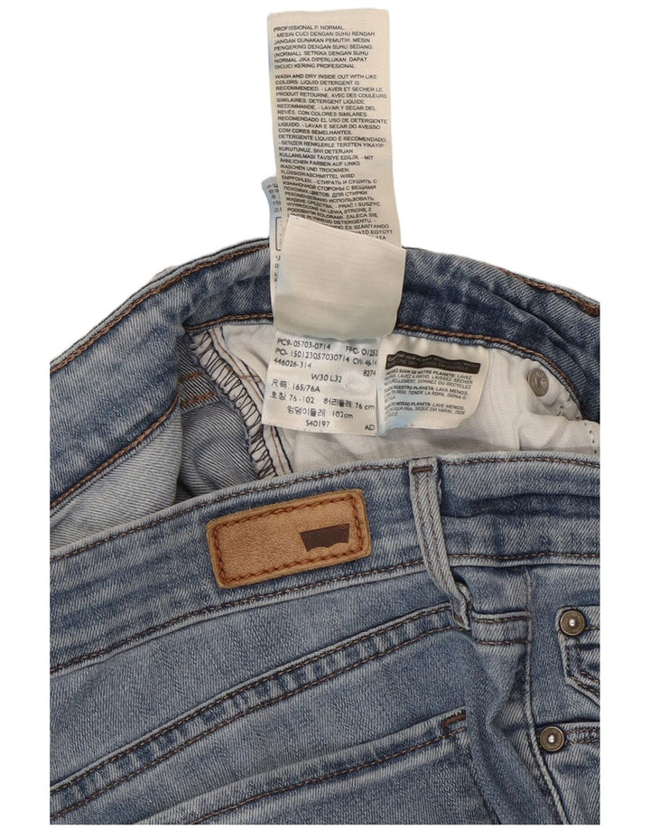 Damskie jeansy Levi's Skinny W30 L32 Niebieskie bawełniane