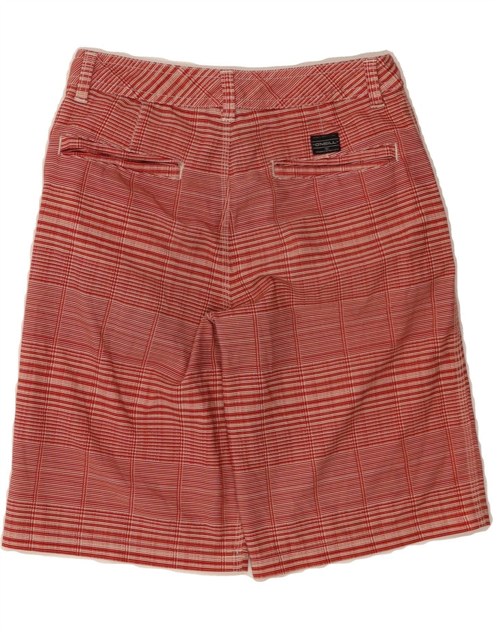 O'NEILL Womens Chino Shorts W25 XS  Red Check Polyester Vintage O'Neill and Second-Hand O'Neill from Messina Hembry 