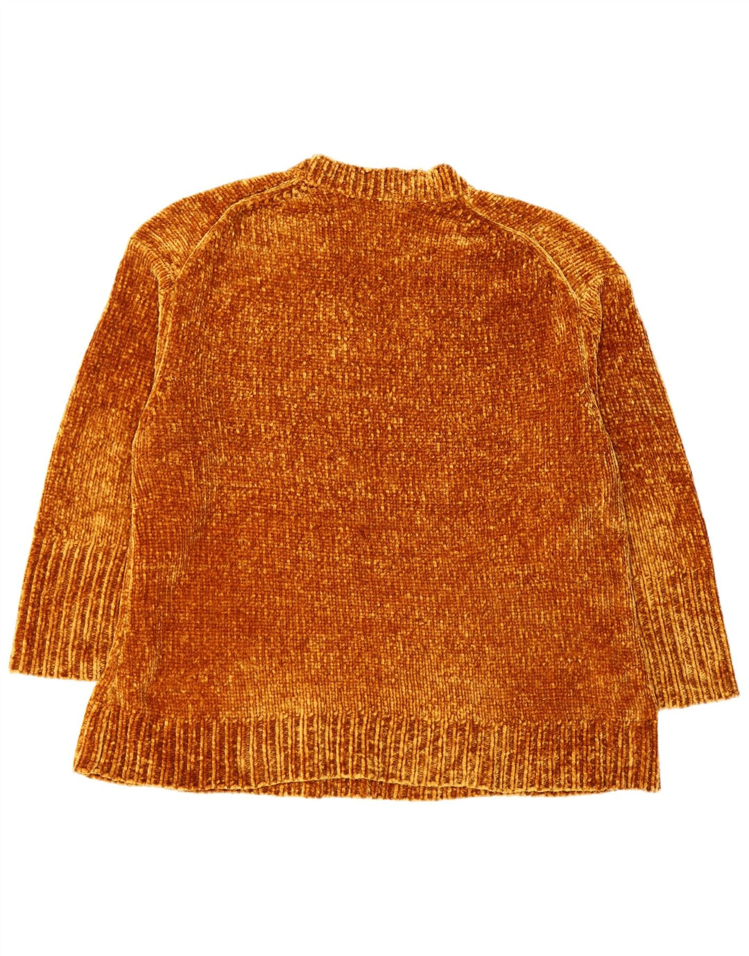 Damski sweter oversize z dekoltem w kształcie litery V ZARA UK 14 Średni brązowy elastomer