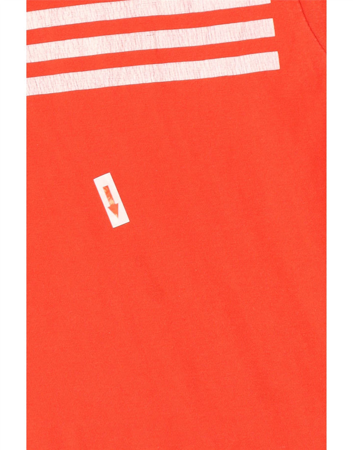Męska koszulka z grafiką Adidas, średnia, czerwona bawełna