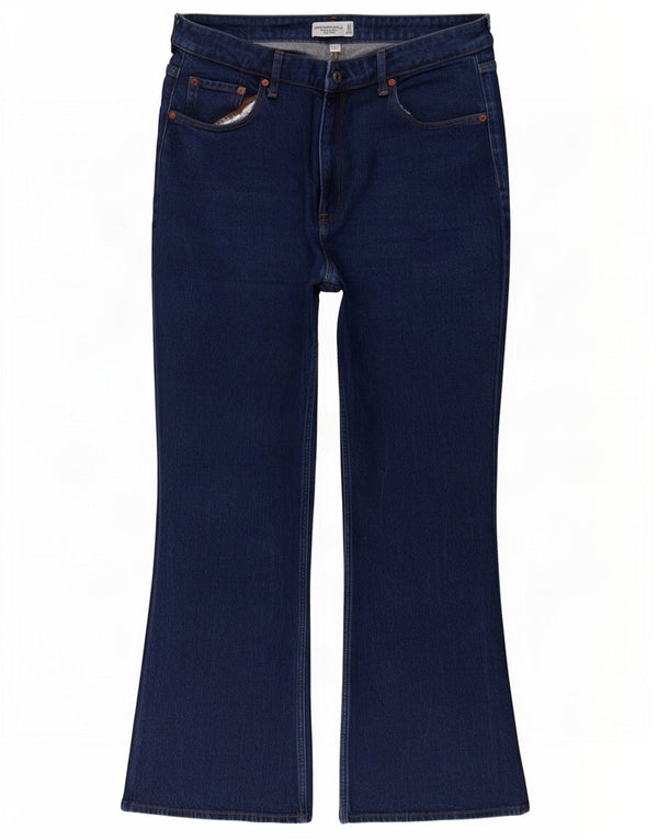 Dżinsy Damskie Abercrombie & Fitch Curve Flared US 16 2XL W33 L33 Niebieskie