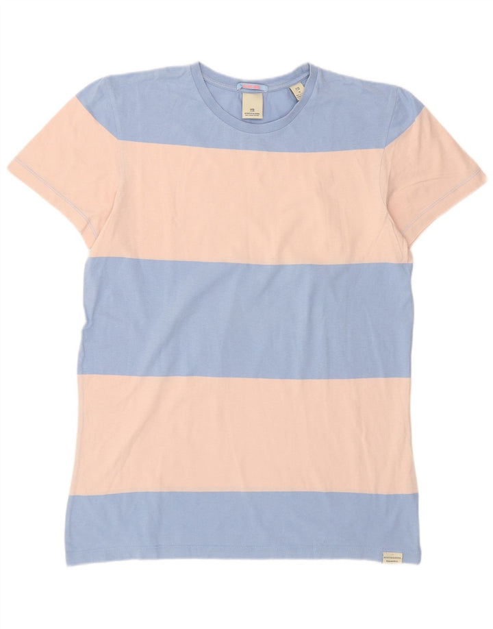 Koszulka męska Scotch & Soda, bawełniana, w kolorze średniego błękitu