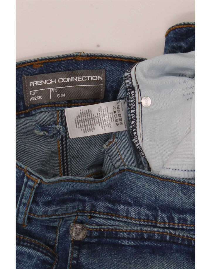 Jeansy męskie French Connection W32 L30 Niebieskie bawełniane