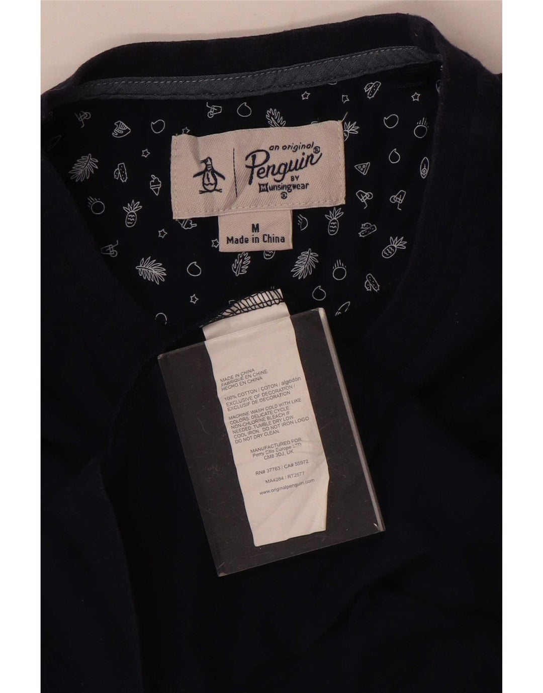 T-shirt męski Penguin Top, średni, granatowy, bawełniany