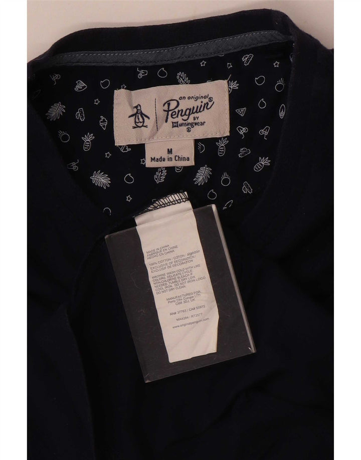 T-shirt męski Penguin Top, średni, granatowy, bawełniany