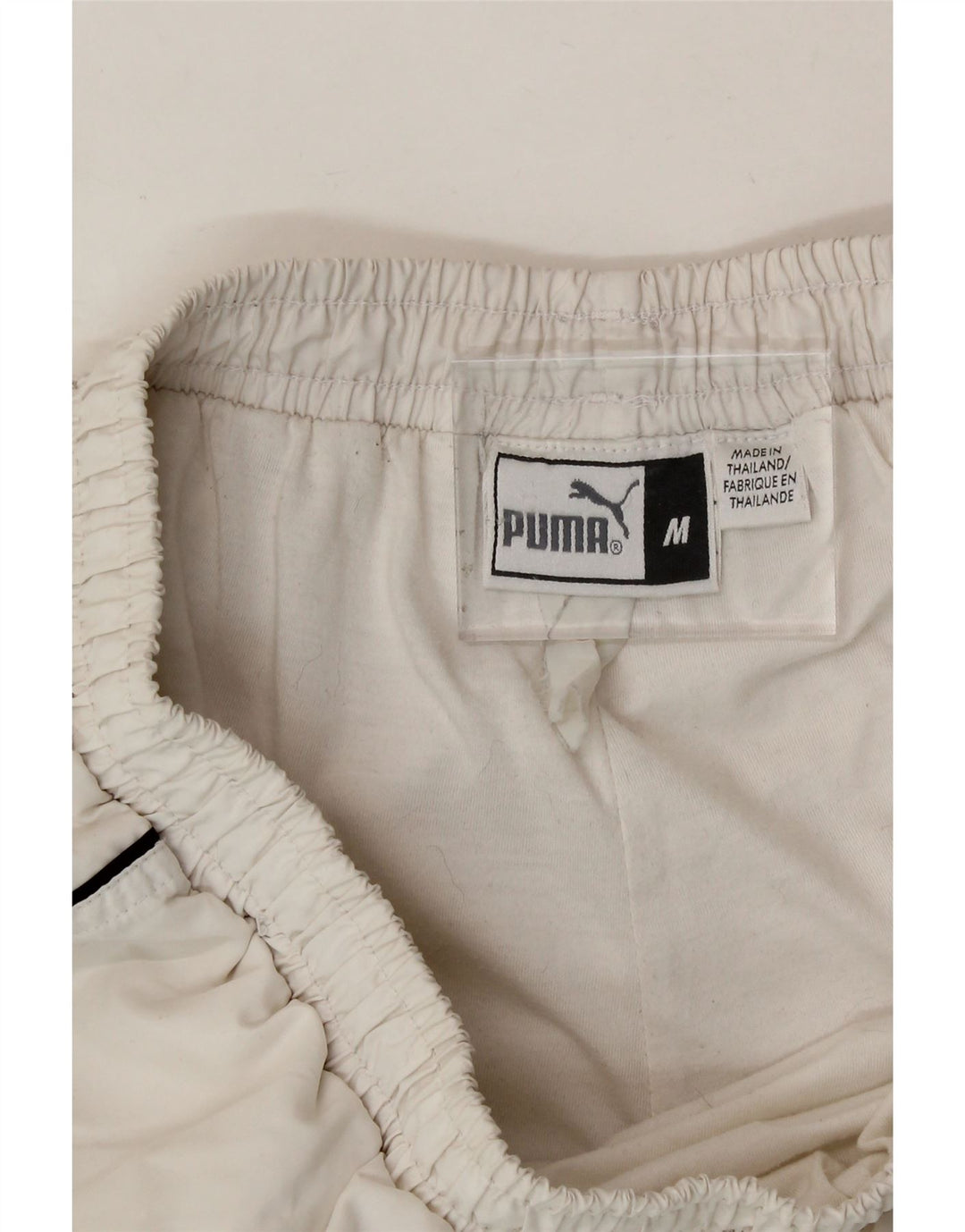 PUMA Mens Sport Shorts Medium  White Polyester Vintage Puma and Second-Hand Puma from Messina Hembry 