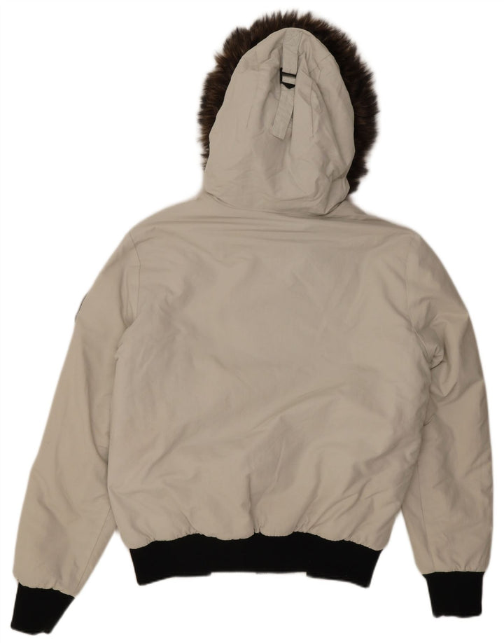 Męska kurtka bomber Superdry Everest Mountain Parka UK 40, duża biała