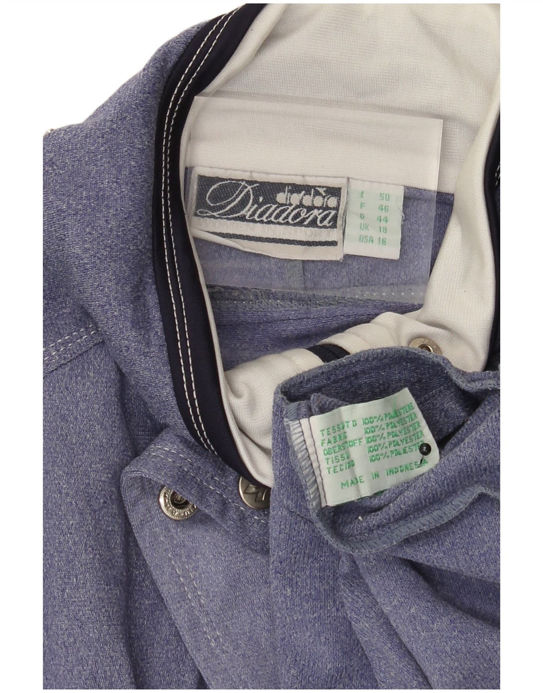 Damska bluza dresowa typu oversize Diadora UK 18 XL w kolorze niebieskim