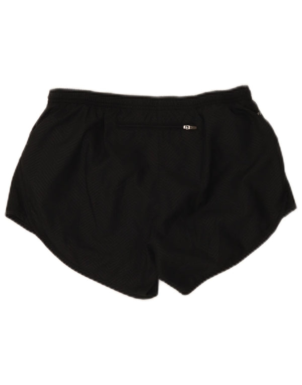 Damskie spodenki sportowe Nike Dri Fit UK 10, małe, czarne, poliestrowe w jodełkę