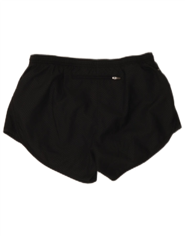 Damskie spodenki sportowe Nike Dri Fit UK 10, małe, czarne, poliestrowe w jodełkę