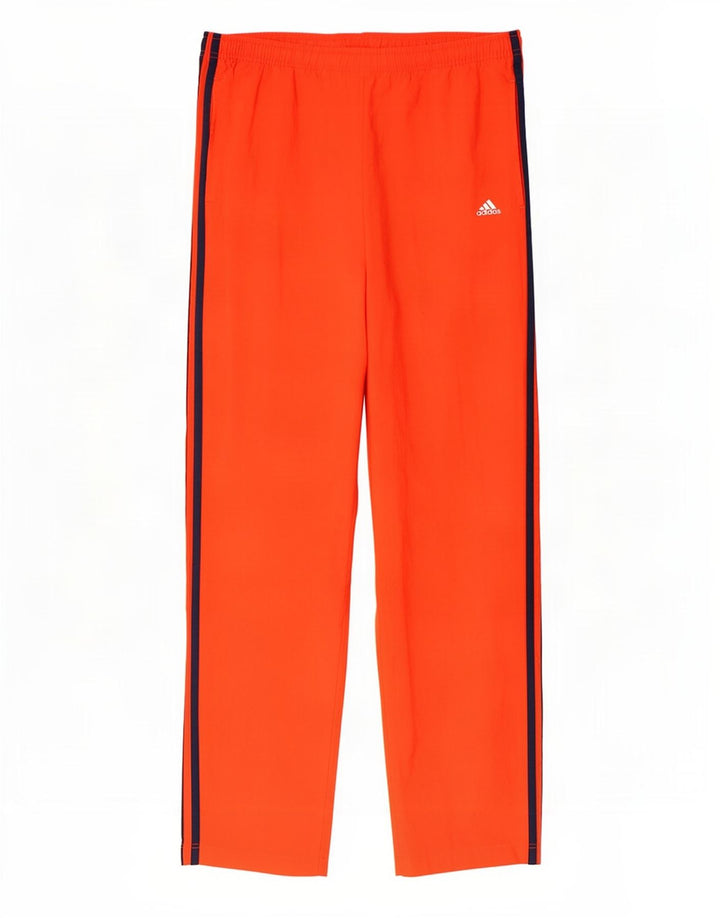 Męskie spodnie dresowe Adidas, średni czerwony nylon
