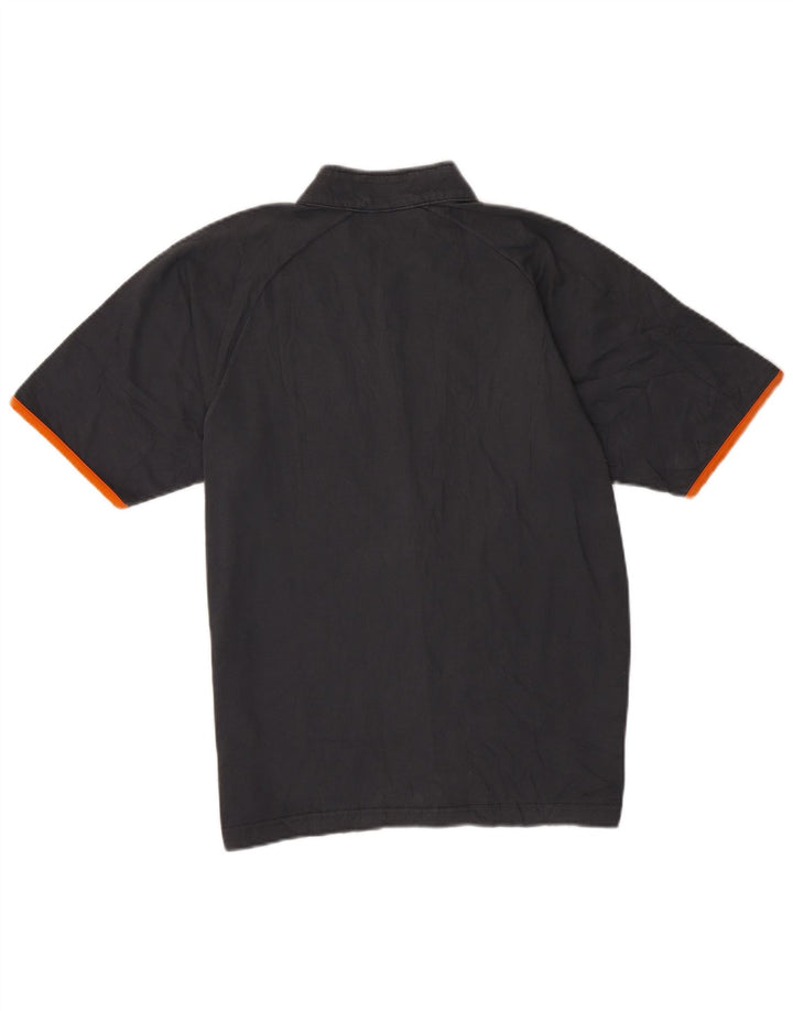 Męski T-shirt Champion z zamkiem błyskawicznym, duży, szary, bawełniany