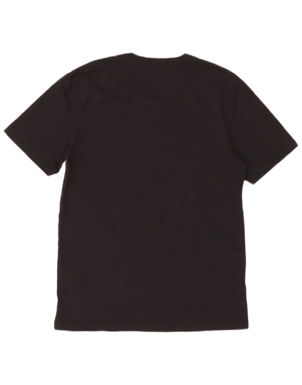 T-shirt męski Hugo Boss, średni czarny, bawełniany