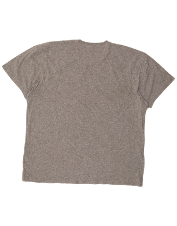 Męski T-shirt Vans o klasycznym kroju z grafiką, 2XL, szara, nakrapiana bawełna