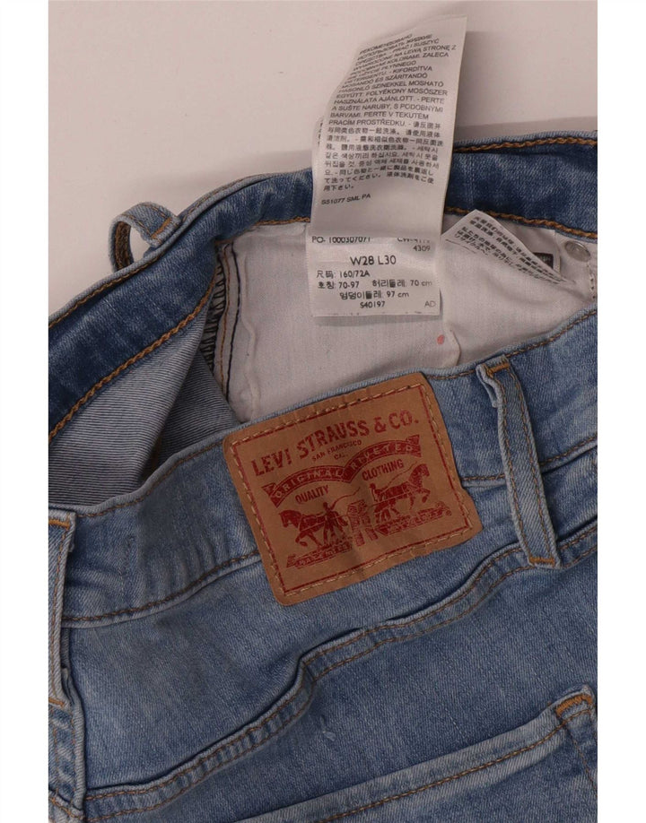 Damskie jeansy skinny Levi's W28 L27 Niebieska bawełna